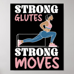 Poster Exercice de squat bulgare musculation fitness
