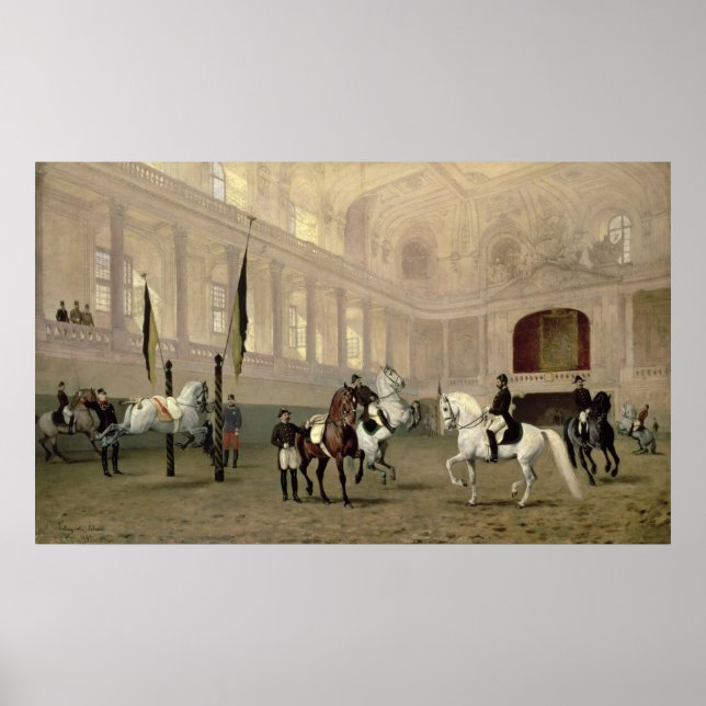 Poster Exercice du matin dans la Hofreitschule (Devant)