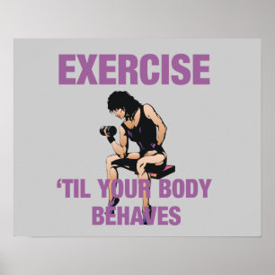 Poster Exercice TOP Jusqu'à ce que votre corps se comport