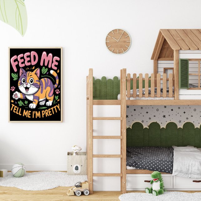 Poster Exiger Diva Feline (Créateur téléchargé)