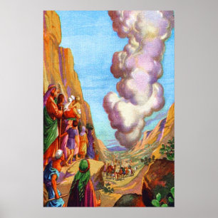 Poster Exode 13:17-22 Dieu mène dans un pilier de nuage