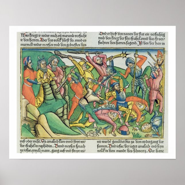 Poster Exode 17 8-15 Aaron et heures de soutien Les mains (Devant)