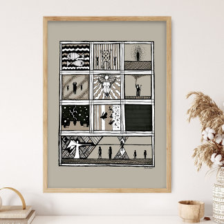 Poster Exodus Plagues, Moses Print, Exodus Bible Story,