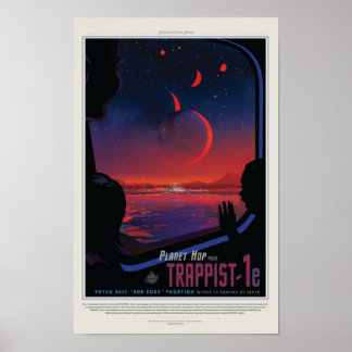 Poster Exoplanète TRAPPIST-1e