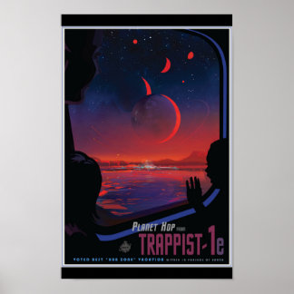 Poster Exoplanète TRAPPIST-1e