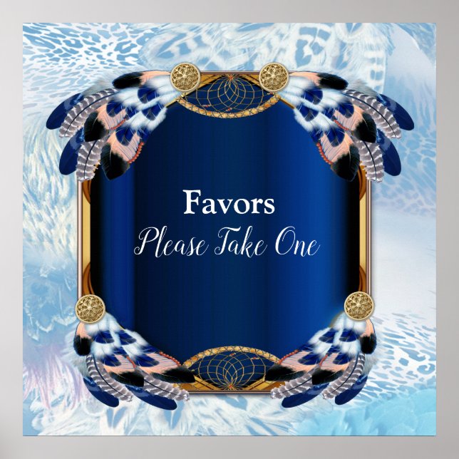 Poster Exotic Blue Dream Catcher Mariage (Devant)