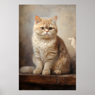 Poster Exotique Shorthair cat