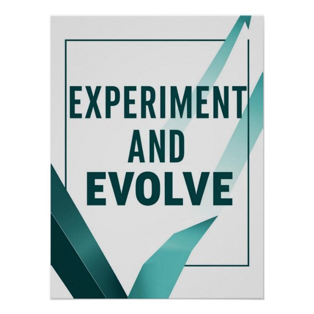 Poster Expérimenter et évoluer option 2 (Devant)