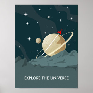 Poster Exploration de l'univers Voyage spirituel