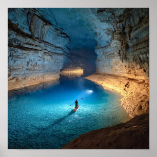 Poster Explorer aventurier dans Grand Underground Cavern