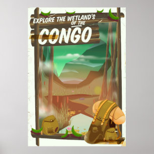 Poster Explorez les zones humides du Congo