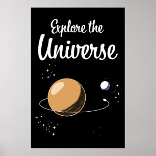 Poster Explorez l'univers