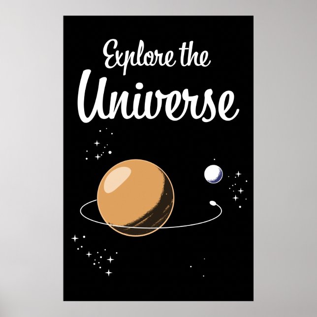 Poster Explorez l'univers (Devant)
