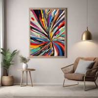 Explosion Abstraite vive Art moderne