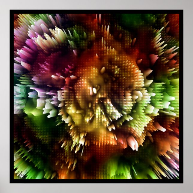 Poster Explosion couleur 2 (Devant)