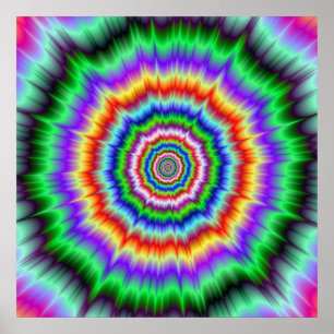 Poster Explosion de bogglage oculaire d'affiche