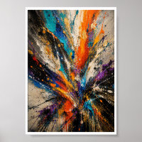 Explosion de Couleur Abstrait