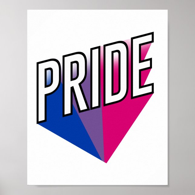 Poster Explosion de la fierté bisexuelle (Devant)