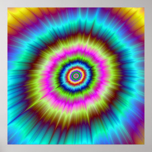 Poster Explosion de Tie Dye