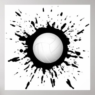 Poster Explosion de volley-ball 1