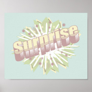 Poster Explosion d'onomatopée surprise