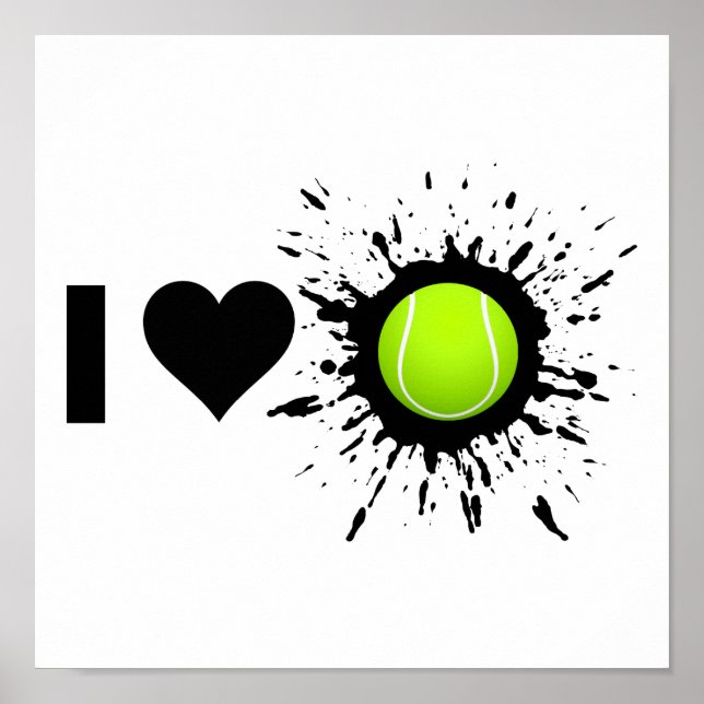 Poster Explosive I Love Tennis (Devant)