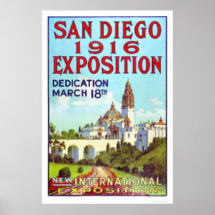 Poster Exposition 1916 de San Diego