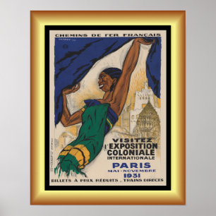 Poster Exposition coloniale internationale ~ Paris ~