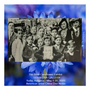 Poster Exposition de Cornflower Bleue à Sofia Bulgarie