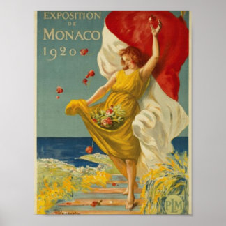 Poster Exposition de Monaco 1920