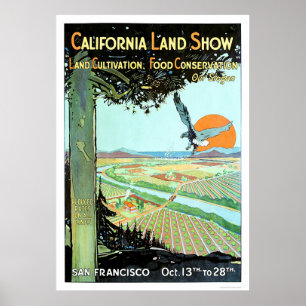 Poster Exposition de terre de la Californie à San