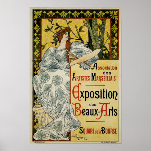 Poster Exposition des Beaux-Arts