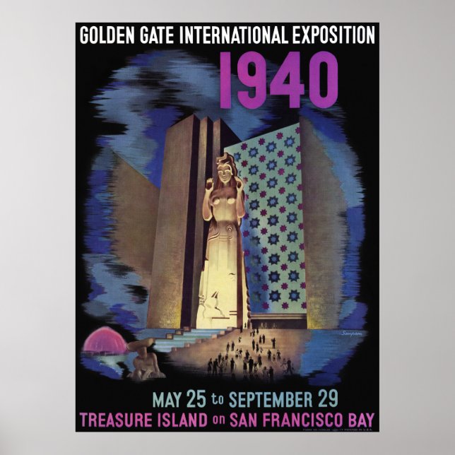 Poster Exposition internationale de Golden Gate 1940 (Devant)