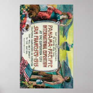 Poster Exposition internationale du Pacifique du Panama