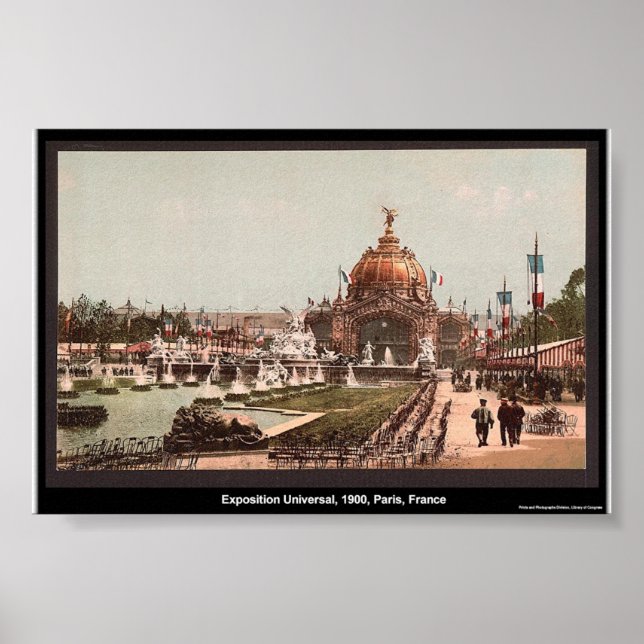 Poster Exposition universelle, 1900, Paris, France (Devant)