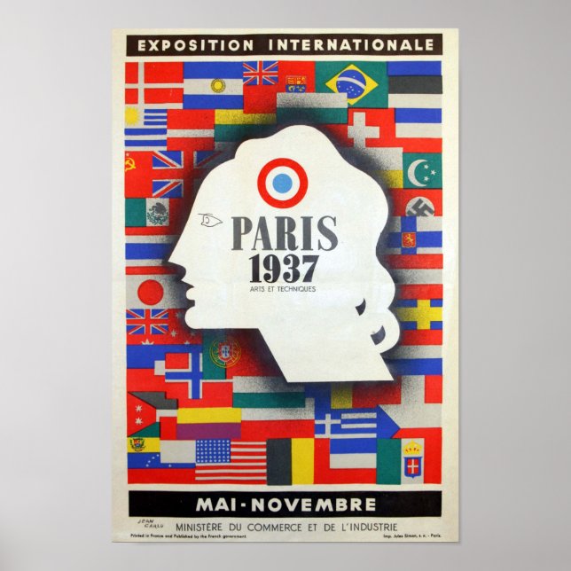 Poster Exposition universelle de Paris de 1937 (Devant)