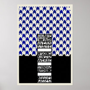 Poster Exposition vintage de Werkstaette de saucisse
