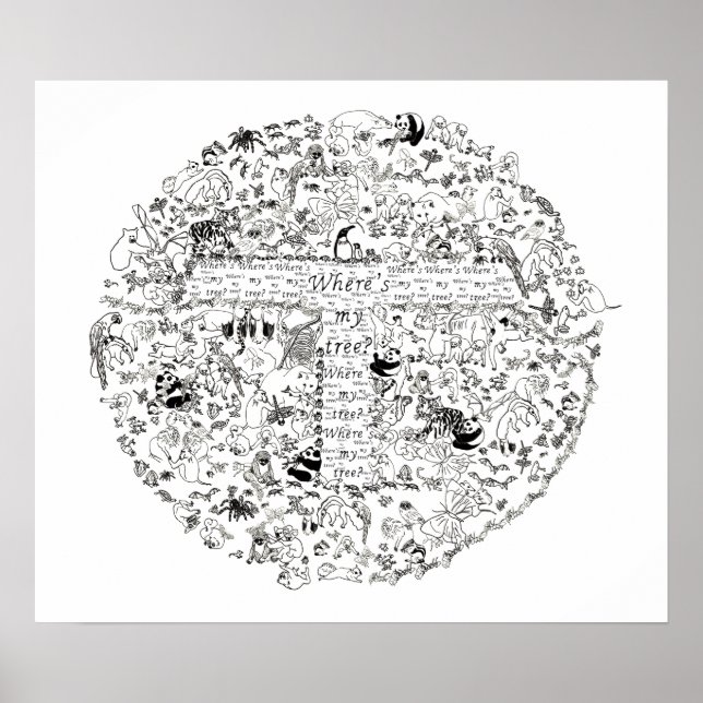 Poster Express Animals Trees (Devant)