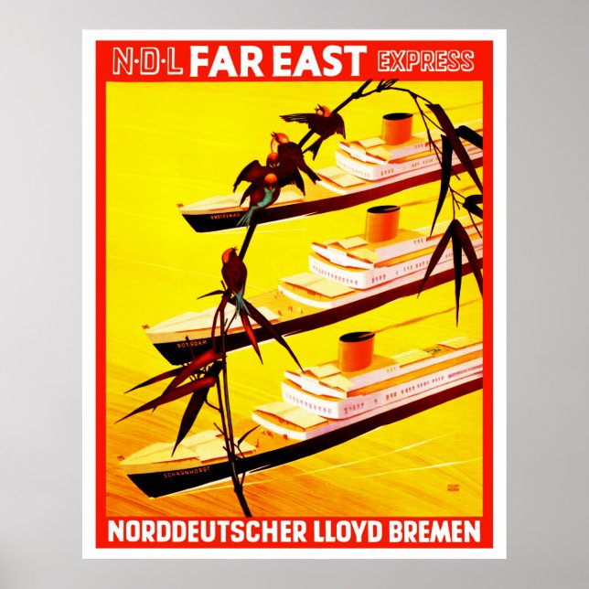 Poster Express de l'Extrême-Orient (Devant)