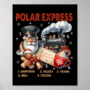 Poster Express Polaire Du Pôle Nord Tous À L'Étranger Cro