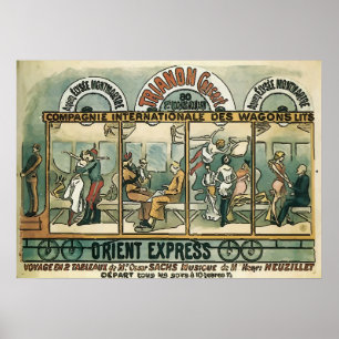 Poster Express vintage d'Orient