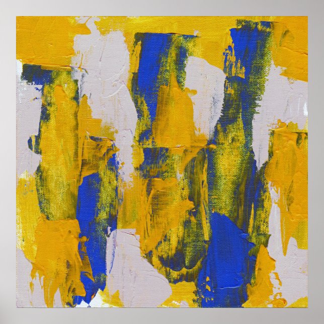 Poster Expression Abstraite #10 par Michael Moffa (Devant)