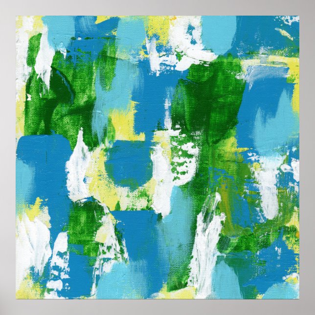 Poster Expression Abstraite #5 par Michael Moffa (Devant)