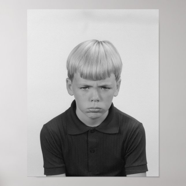 Poster Expression de Boy Facial (Devant)