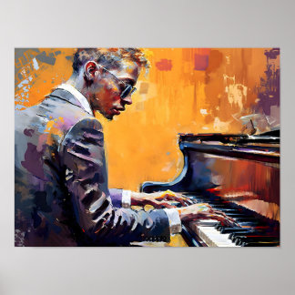 Poster Expressions de l'affiche murale de jazz