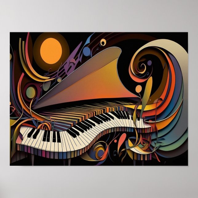Poster Expressions de l'affiche murale de jazz (Devant)