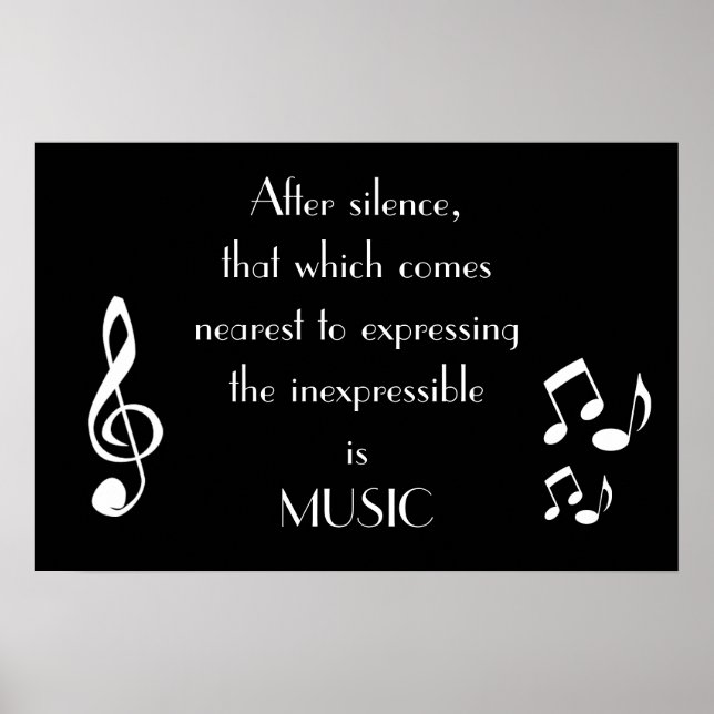 Poster Exprimer l'affiche musicale inexpressible (Devant)