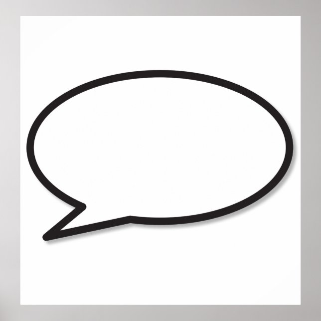 Poster EXPRIMEZ-VOUS Bulle de BD (Devant)