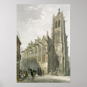 Poster Extérieur de l'église de St Severin, Paris
