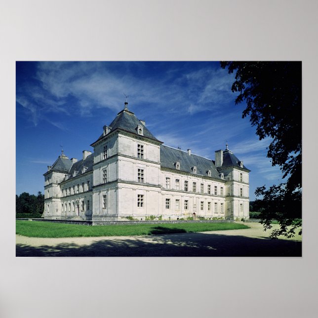 Poster Extérieur du château, construit c.1546 (Devant)